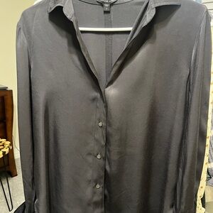 James Perse Black Casual Button Down Shirt